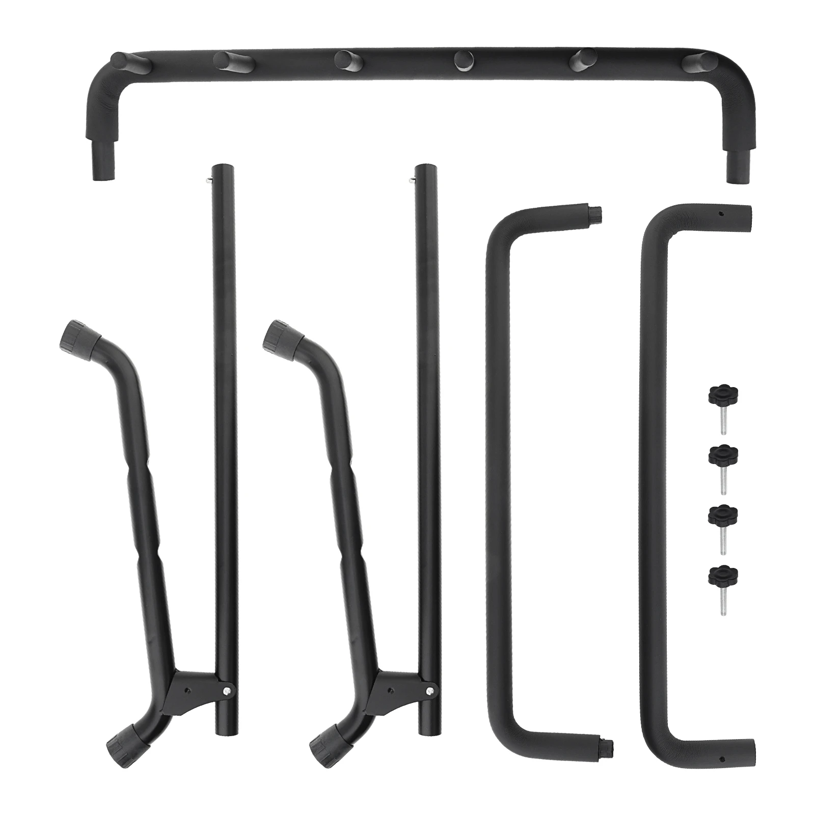 Foldable Metal Stable 5-Guitar Stand for Acoustic Classical Electric Guitars and Bass, Heavy Duty Guitar Display Rack view 4