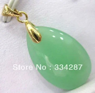 

color! charm green/purple oval jades bead 18KGP pendant necklace