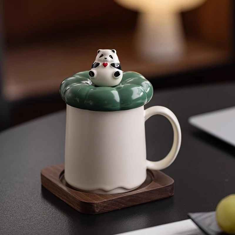 

Lids Espresso Coffee Cup Charm Office Handle Bubble Tea Ceramic Coffee Cup Cold Cappuccino Forminhas Para Doces Home Decor