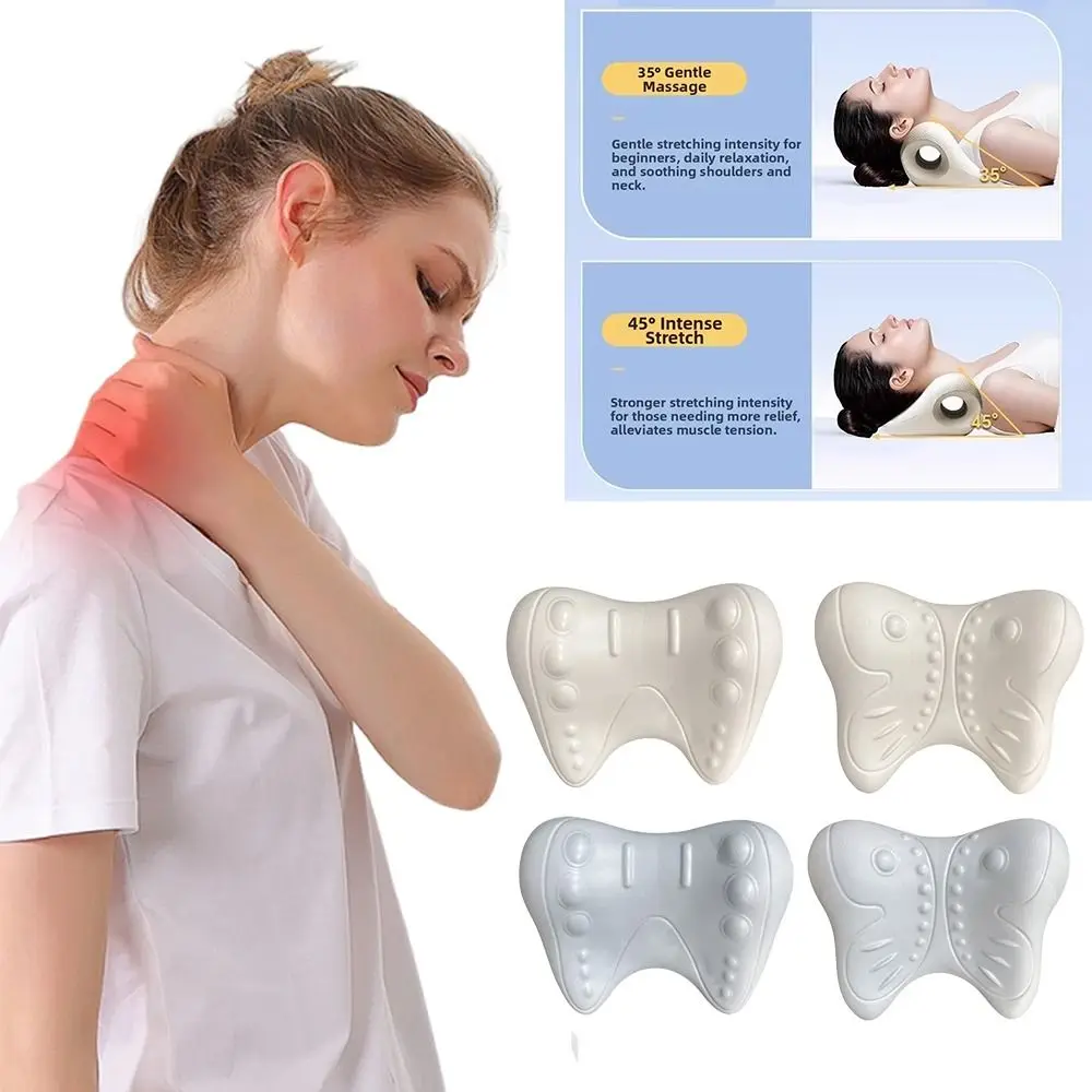 Wear Resist Cervical Massage Pillow Soothing Massage Soft EVA Material Neck Shoulder Stretcher Fatigue Relaxation Multi-Purpose