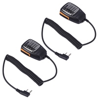 2X Speaker Microphone Microphone for Baofeng UV-5R UV5R UV-5RE UV-B6 BF-BF-UVB2 Baofeng Two-Way