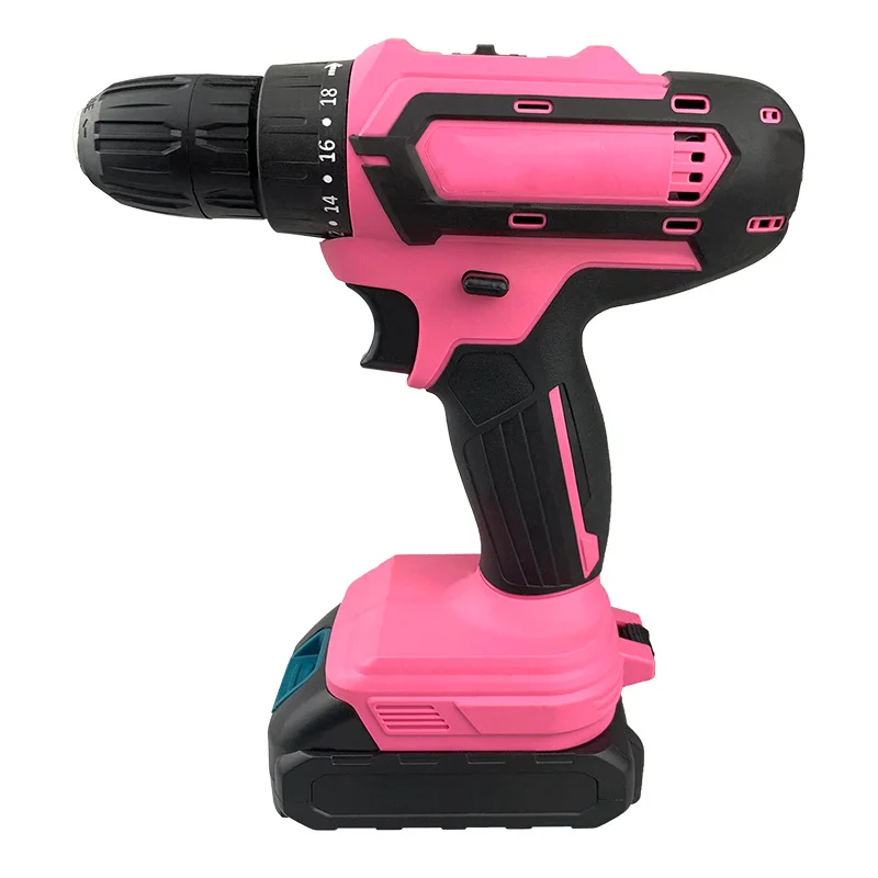 

Portable Rechargeable Power Tool Cordless 20V Brushless Lithium Impact Drill for Metal Wood Concrete