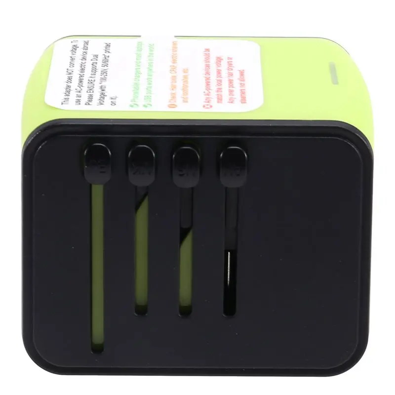 B49C International Travel Adapter AC Sockets,Universal Power Adapter Worldwide 3USB+Typec High Perfect For 200+ Countries