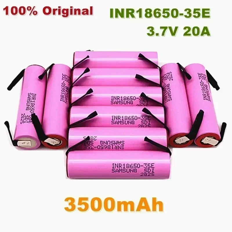 Batterie 3500 hergestellt in Korea 3,7 3,7 mah 20a Entladung inr18650-35e V Batterie V wiederauf ladbare Batterie DIY Nickel