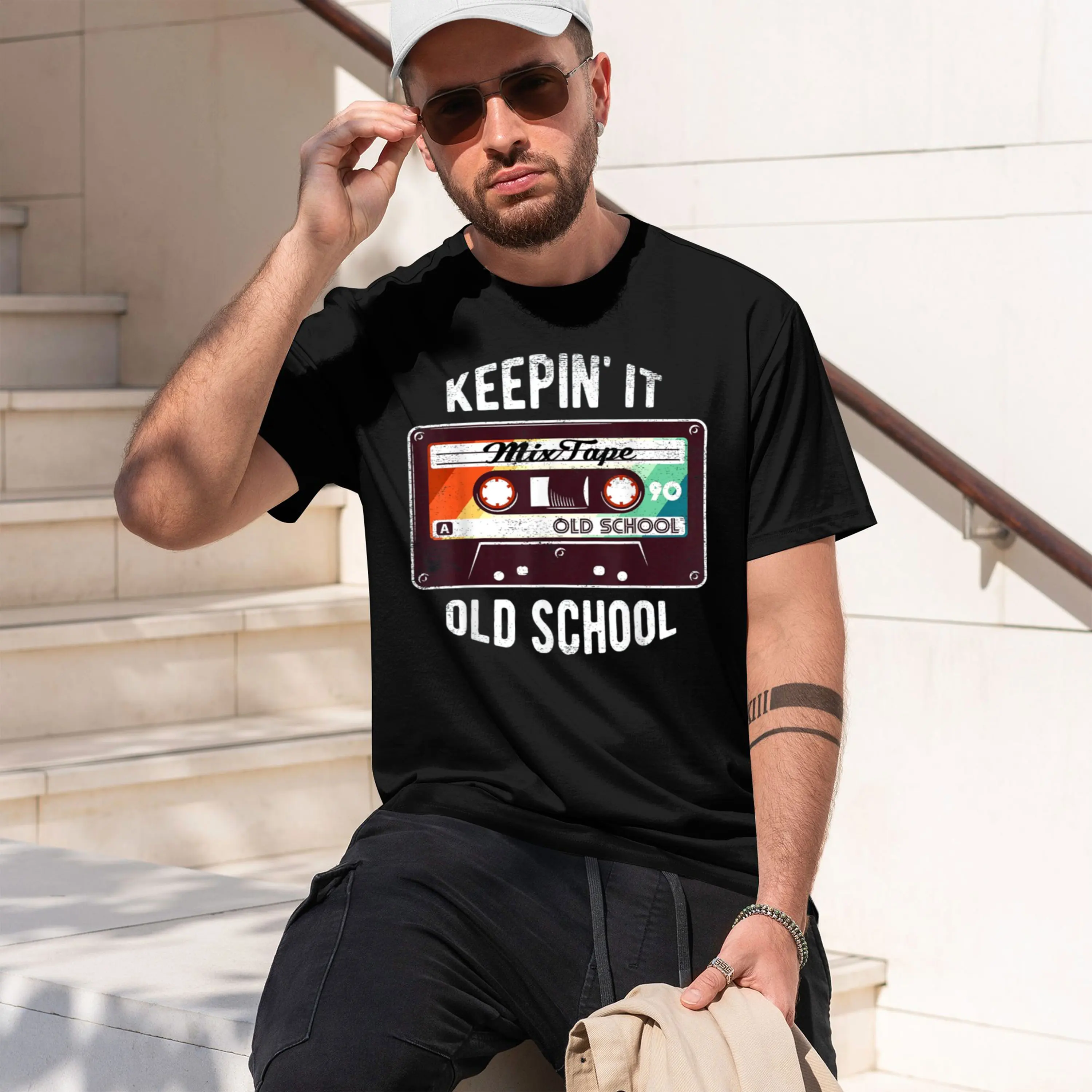 Old Sool Hip Hop 80S 90S Mixtape Graph T Shirt T-Shirt 2026 New Model Short-sleeve crewneck T-Shirt Classic Casual Multiple Colo