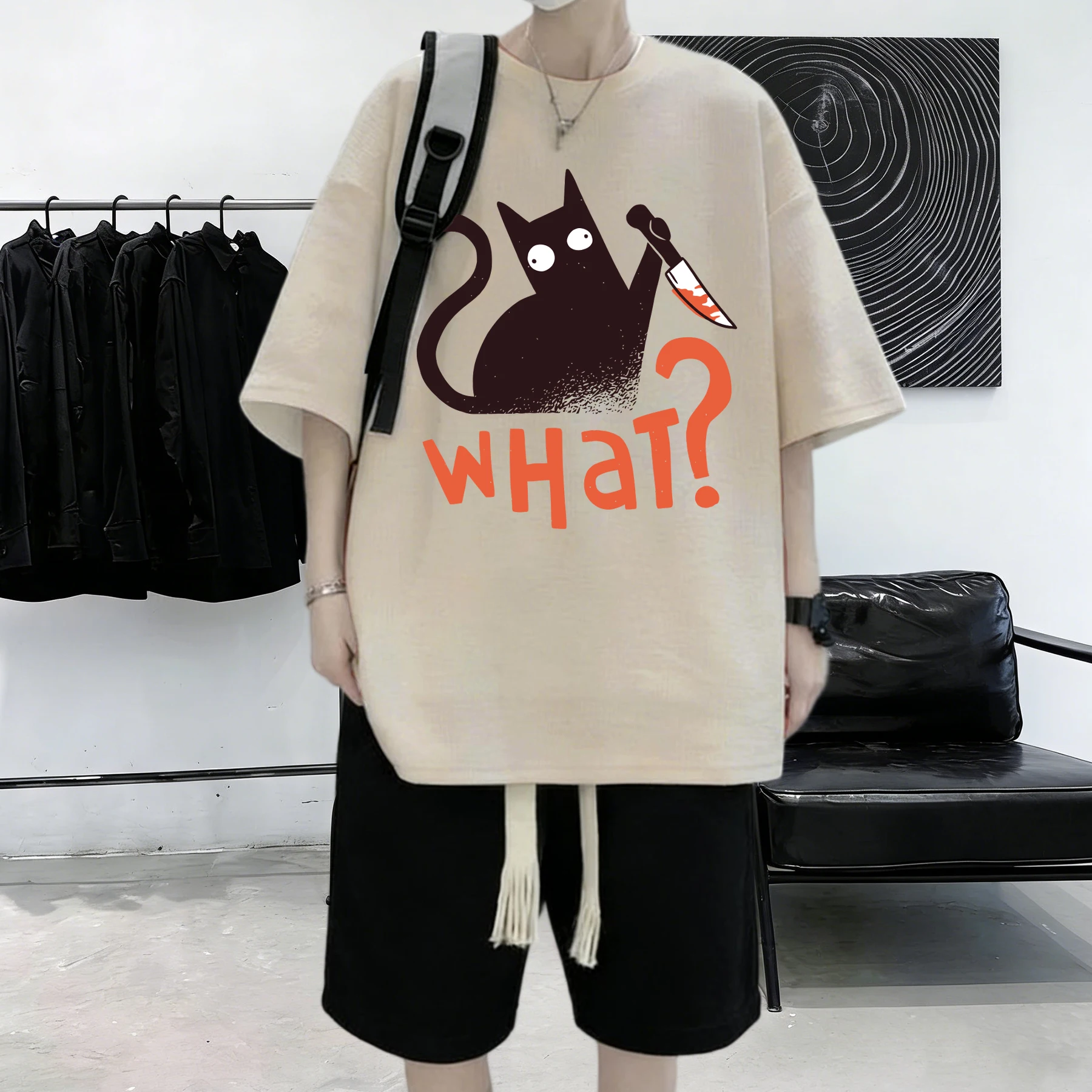 Girl With A Pearl Earring Art Rabbit Est.1665 Pattern Men Soft All-Match Sportswear Summer O-Neck T-Shirt Loose Cotton Clothes