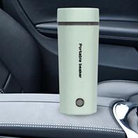 Car Heating Cup, Leak-Proof Electric Kettle Portable 400ml Car Heating Cup Water