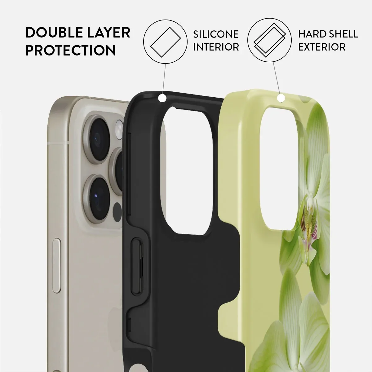 BURGA Purity Phone Case for IPhone 16 15 14 13 12 11 Pro Max Plus Luxury Double-layer Back Cover