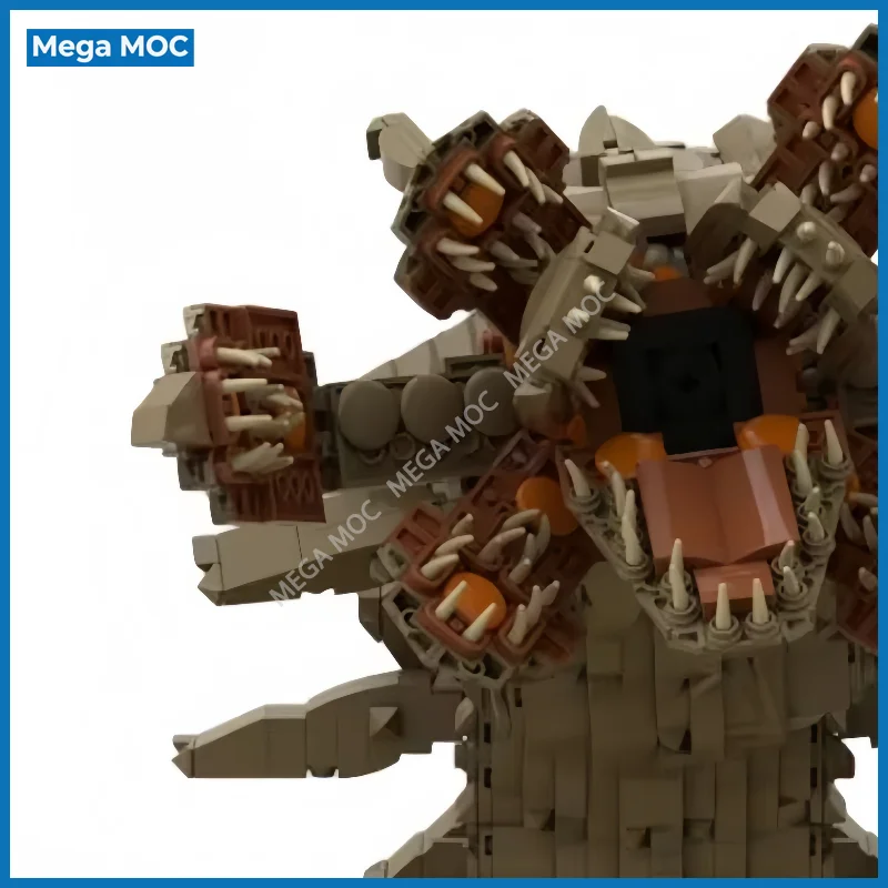 Custom Sci-Fi Arthropod Nest Beast MOC Bricks Detailed Giant Alien Creature Habitat Structure, Premium Small Particle Model