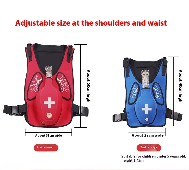 1pcs Heimlich Vest for Preventing Suffocation Disorders Heimlich Practical Training Model+wearable Vest for Tracheal Obstruction