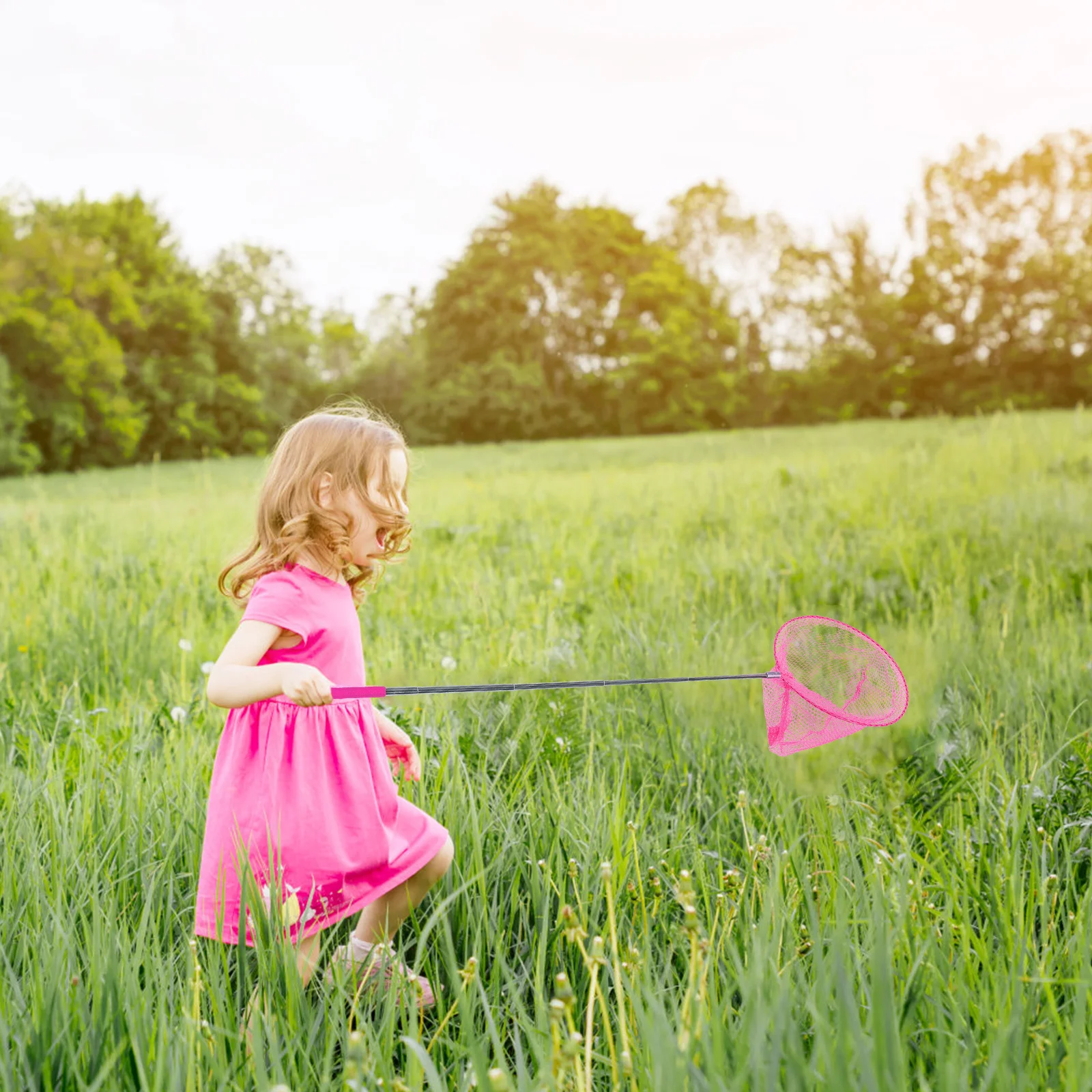 

1Set Retractable Butterfly Catching Net Sturdy Lightweight Outdoor Bucket for Children Insect Dragonfly Small Fish Nets