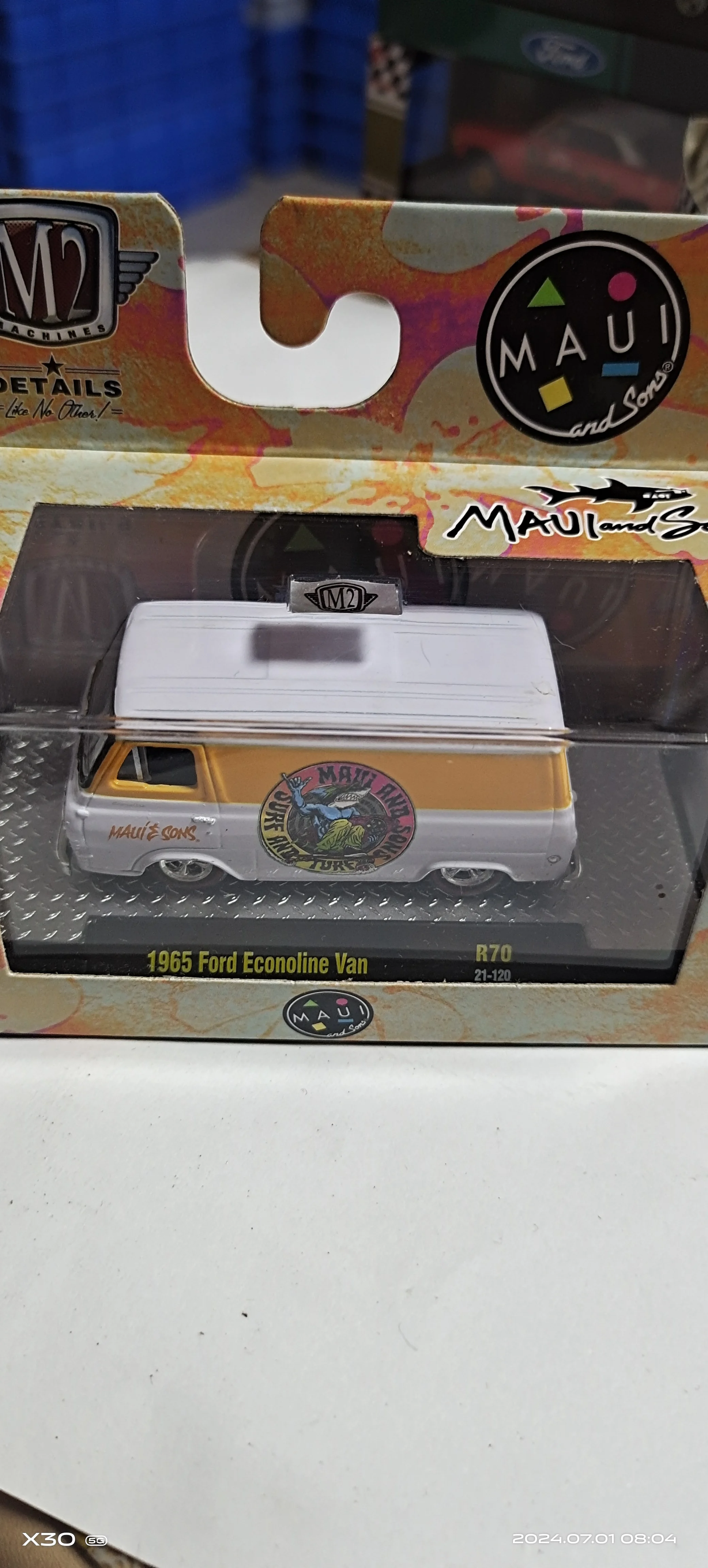 SALE1 M2 machines 1/64 dodge ford Econoline Van Gasser Car special Die-cast alloy car model collection display child gift