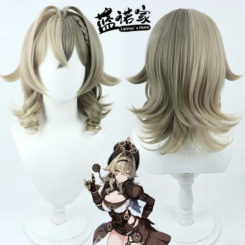 

Anime Honkai Impact 3rd Vill-V Cosplay Wig Halloween Carnival Party Props Synthetic Hair Heat Resistant Fiber + Wig Cap