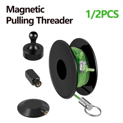 1/2Pcs 6m Magnetic String Wire Puller Professional Cable Guide Pulling Portable Nylon Magnetic Pulling Threader Tool for Garden