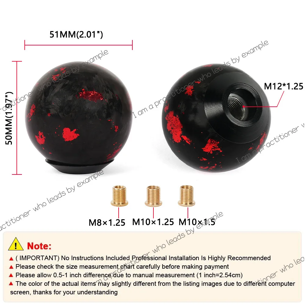Auto Supplies Forged Carbon Fiber Gear Head Variable Speed Shift Handball Automatic Gear