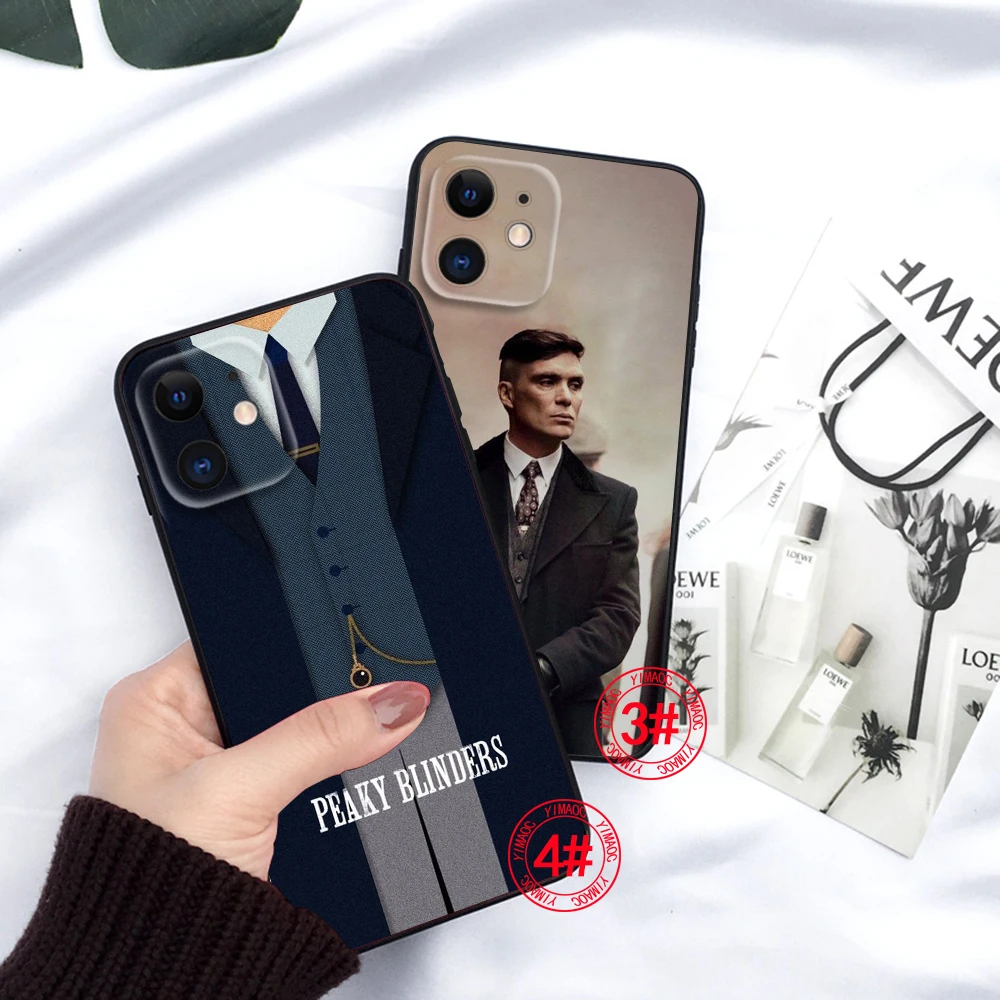 P-Peaky B-Blinders Fashion Soft Silicone Phone Case for iPhone 15 14 Plus 13 12 11 X XS XR Pro Max Mini 8 7 Plus