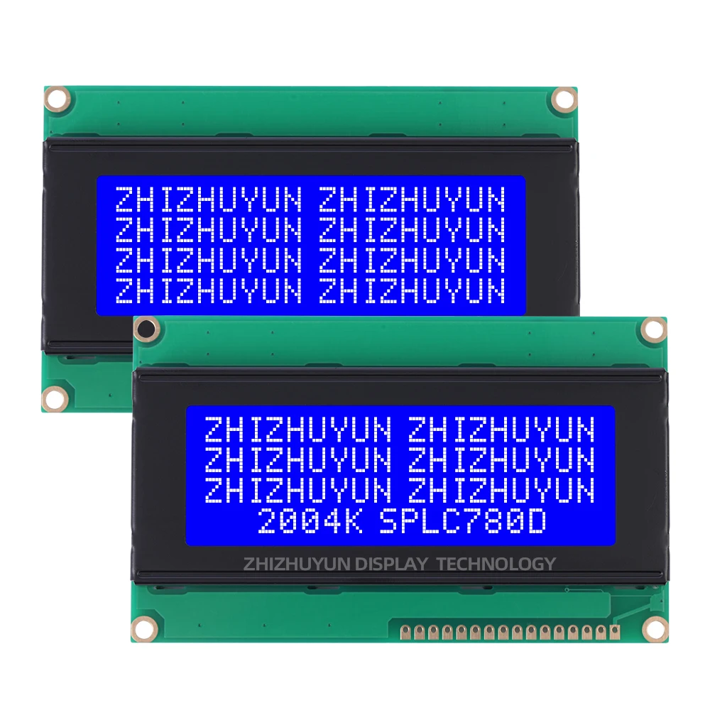 Imagem -05 - Lcm Lcd Screen Module Amarelo Verde Azul Branco Led Backlight 2004k Cirílico Russo Inglês Lcm