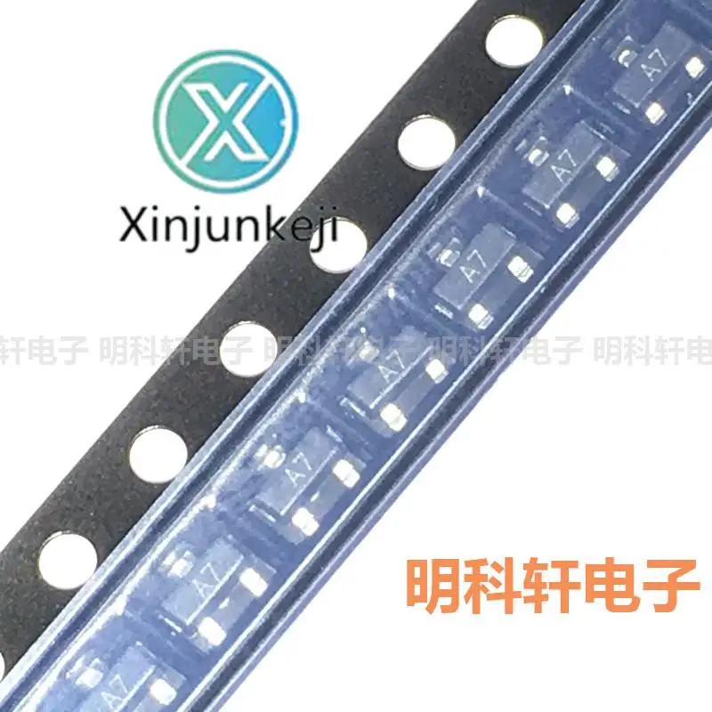 100 pces original novo bav99 silkscreen a7 sot23 smd interruptor de diodo