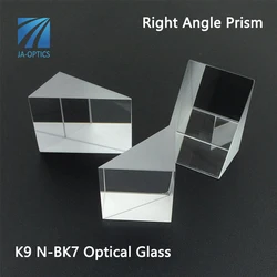 JA-OPTICS Pack of 2 Pcs 20x20x20mm K9 Glass Reflecting Prisme Right Angle Prism for Optical Image Reflection