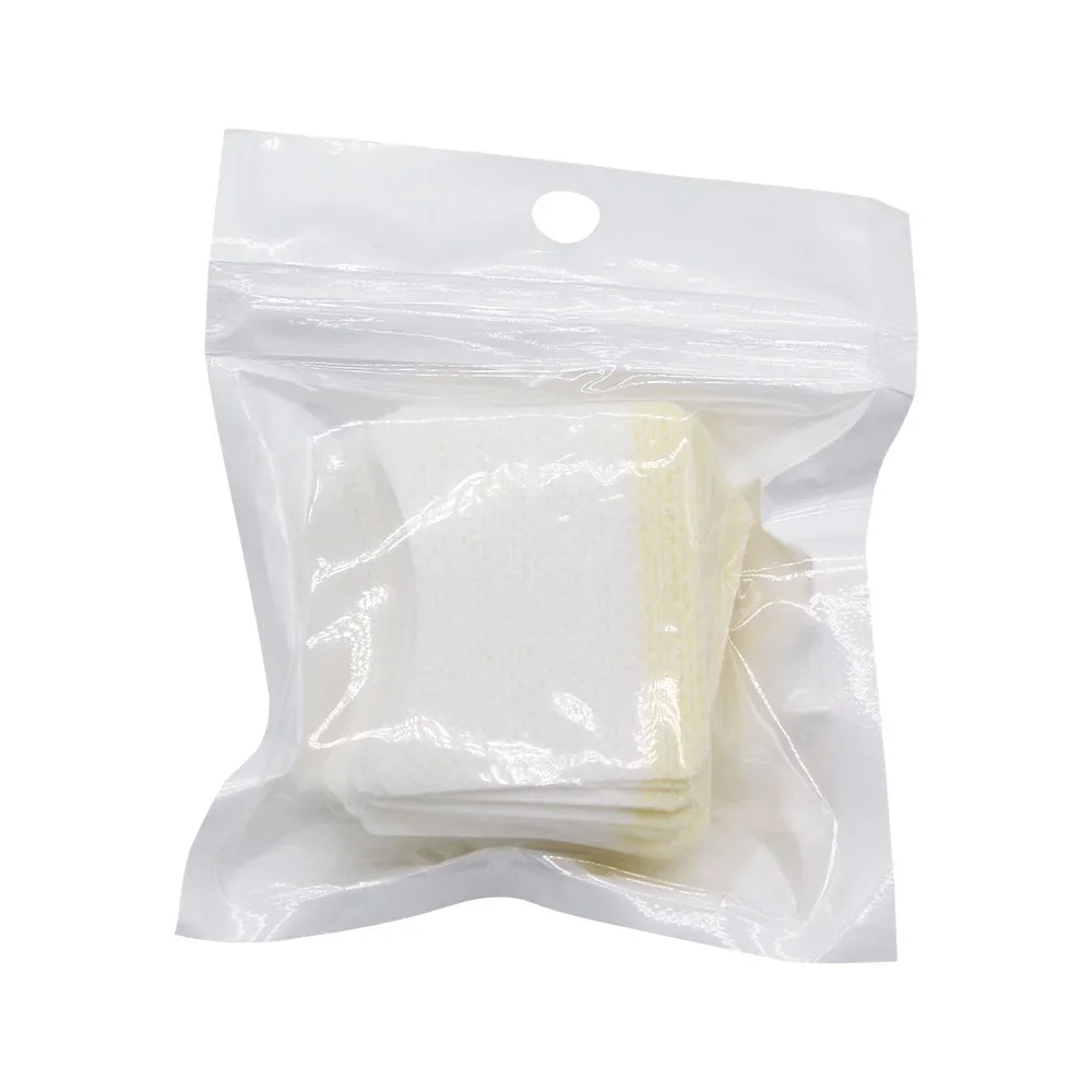 แผ่นสำลีเช็ดทำความสะอาดขนตา 40 ชิ้น/แพ็ค สำหรับต่อขนตา ลอกกาวติดเล็บ และทำความสะอาด