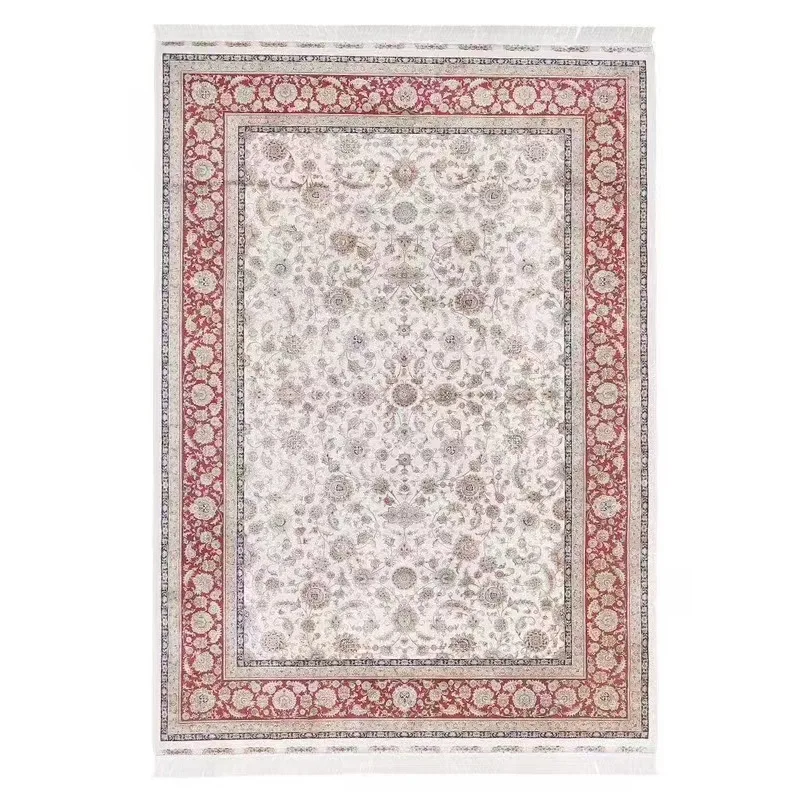 The living room carpet is dirt-resistant and easy to take care of. Imitation cashmere floor mat, a large area full of carpets