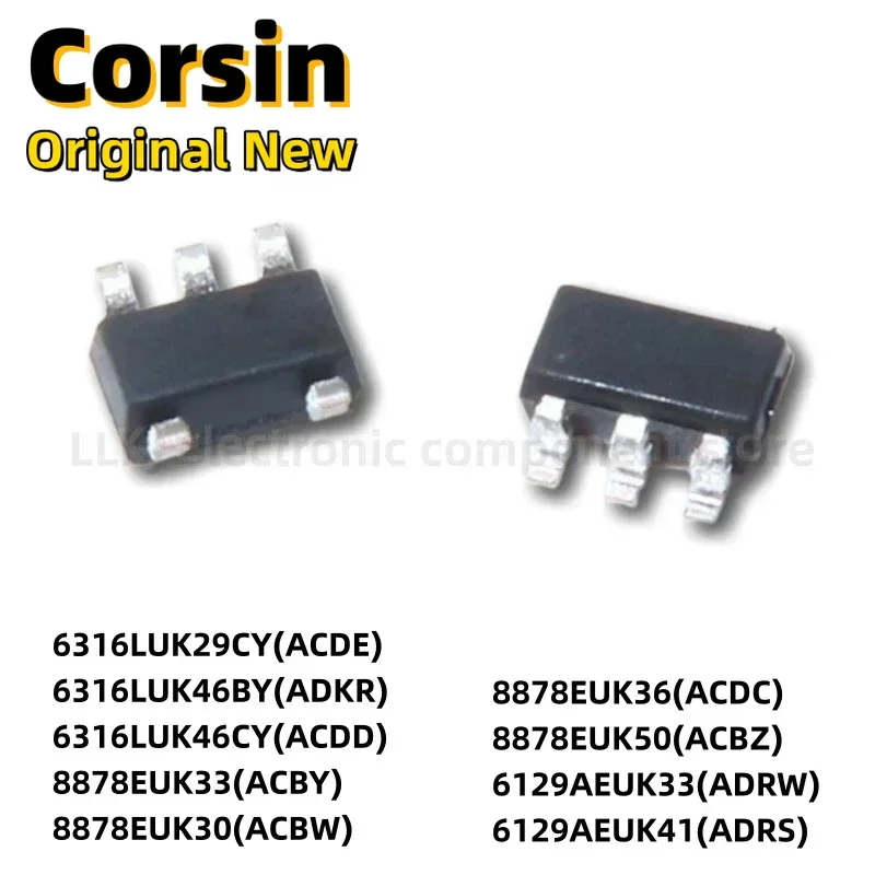 1pcs MAX6316LUK29CY 46BY 6129AEUK 8878EUK33 30 36 50 41+T SOT23-5 Chipset/