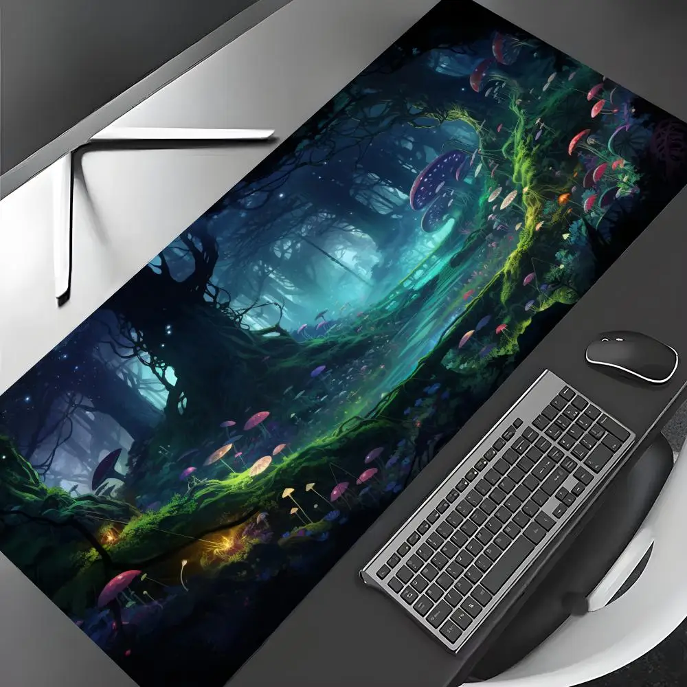 

Fantasy forest-themed design Mouse Pad Desk Mat Gaming mat gamer pc accessories rubber anti-slip keypad expansion mousepad