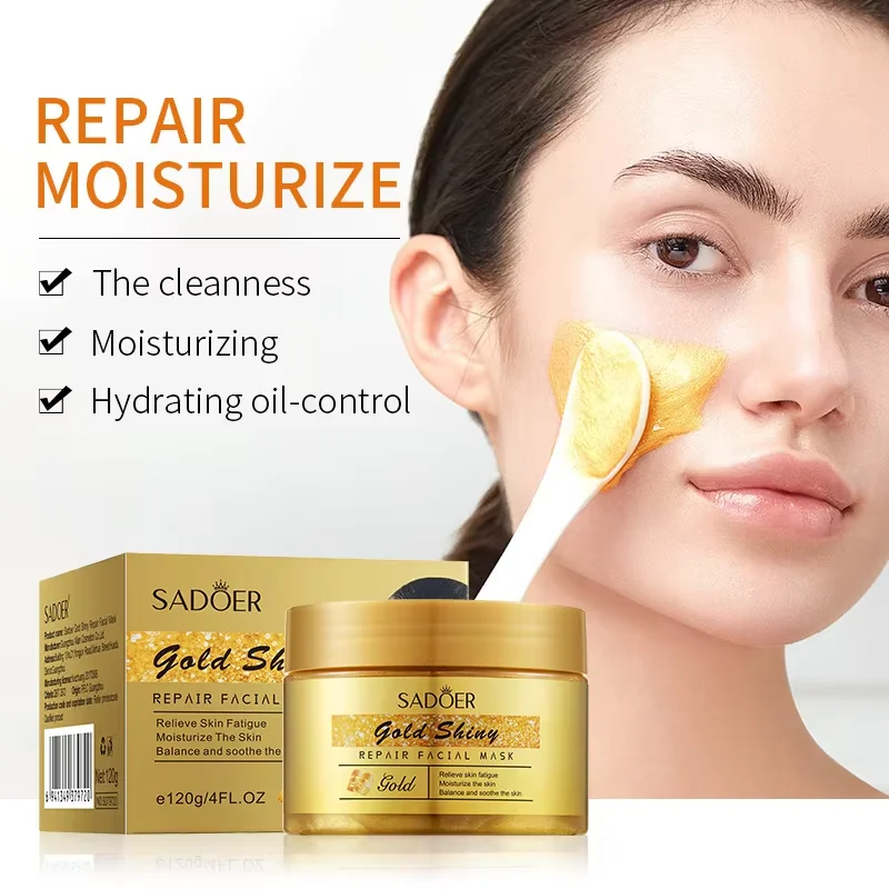 24K Golden Lifting Firming Facial Masks Smooth Wrinkles Face Mask For Sleeping Improve Fine Lines Moisturizer Skin Care Products