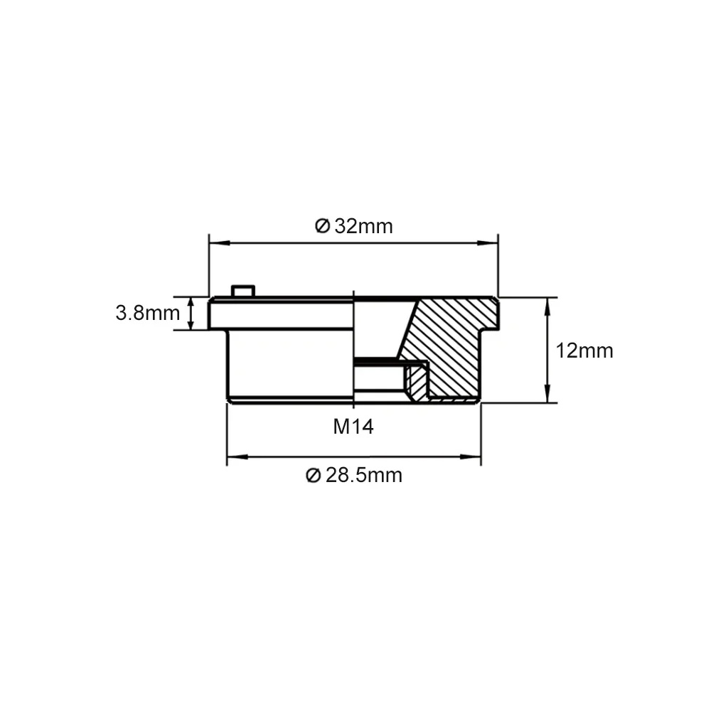 Laser Ceramic Nozzle Holder Dia.32mm for Raytools Bodor Fiber Laser Cutting Heads