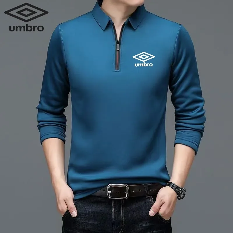 Spring and Autumn Men's High Quality Embroidered Long Sleeve Polo Shirt New Luxury Fashion Business Leisure Multi Functional Top