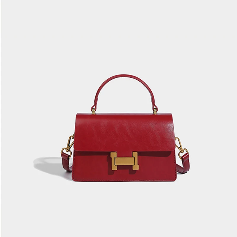 

Bag Women's 2024 new H-buckle texture versatile niche design super popular this year's popular crossbody bag