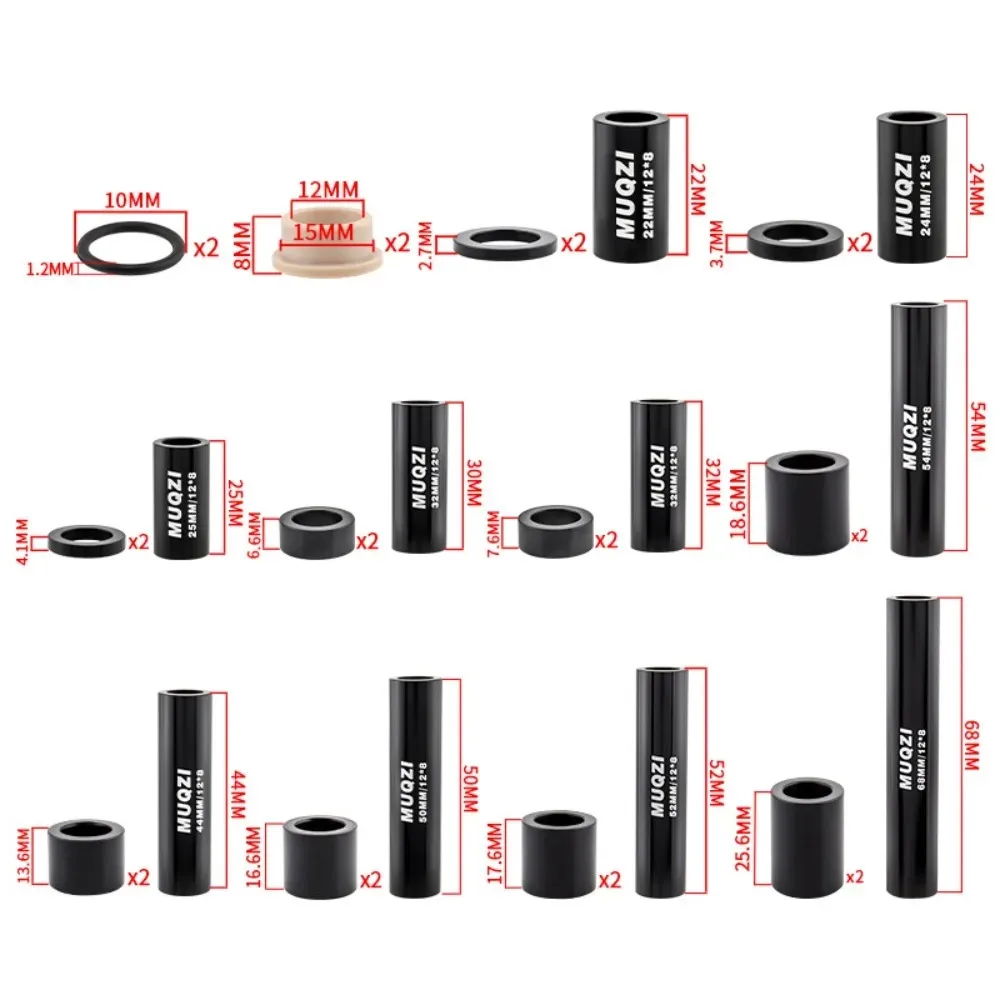 الجبلية الخلفية صدمة DH جلبة حلقة 22/24/25/30/32/44/50/52/54/68 مللي متر سبائك الألومنيوم دو الدائري ل دراجة هوائية جبلية الصدمات أجزاء 1 قطعة #6