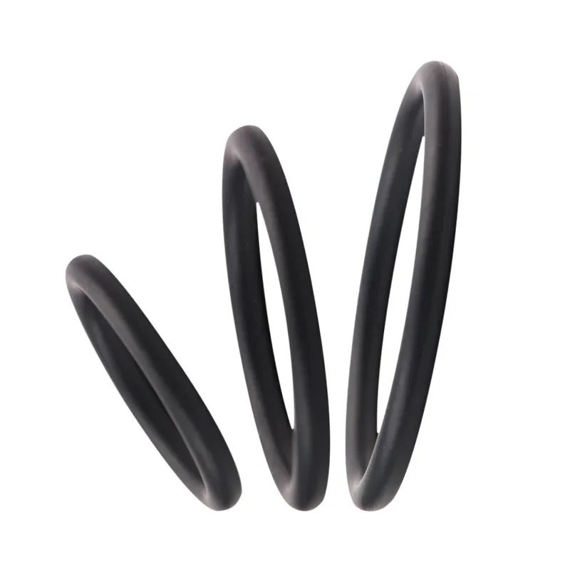 3Pcs Cock Ring Sex Toys For Men Delay Ejaculation Silicone Penis Ring Enlarge Enhance Erection Adult Supplies Remove Foreskin