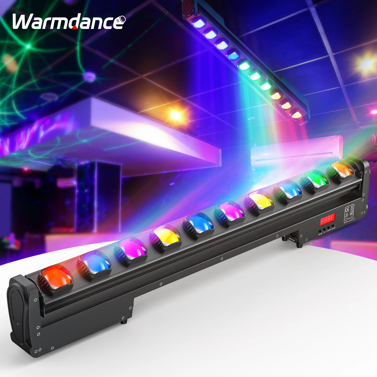 Haz de luz LED de punto oscilante RGBW, arandela de pared de 250W, efecto de luz de escenario, 7/13/43CH canales para DJ en casa, fiesta, KTV,