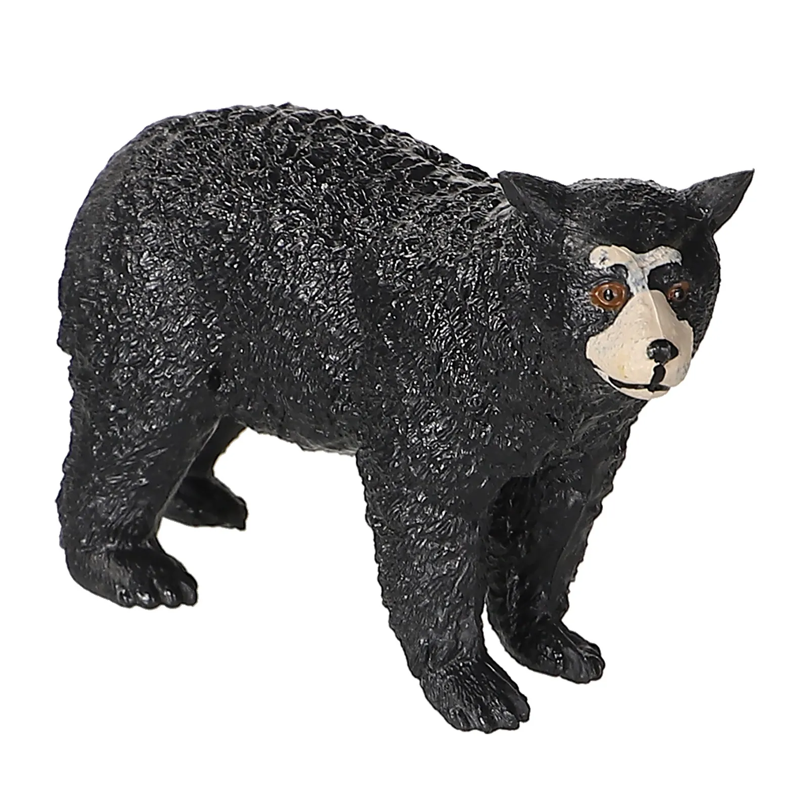 Black Bear Simulation Plastic Desktop Ornament Educational Cognitive Animal Learning Plaything for Kids Friends view 4