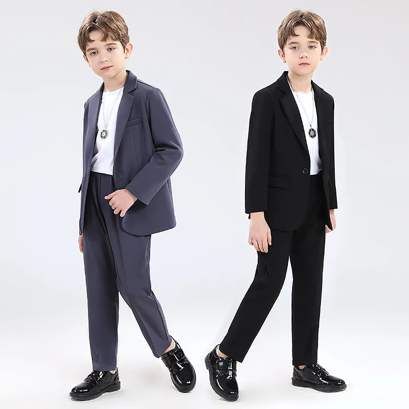 Children Suits for Boy Fashion Casual Handsome Fashion 2 To 16 Years Old Child Dress Street Photography Fashion Wear Suit