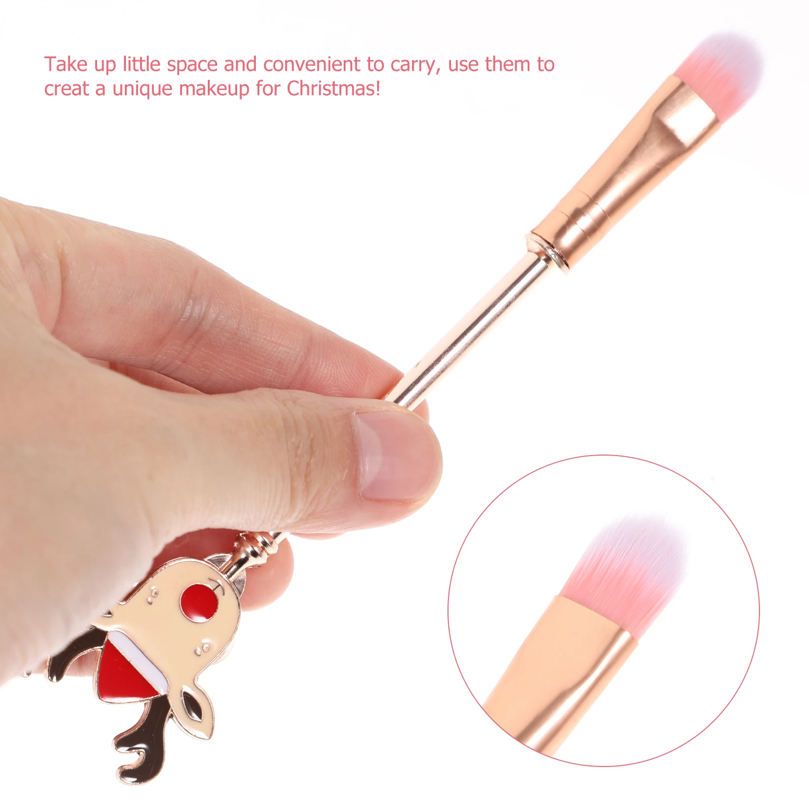 

7 pcs Makeup Durable Multifunctional Mini Brushes Multifunctional Brush Mini Brush for Eyeshadow Lip Gloss Christmas Gift