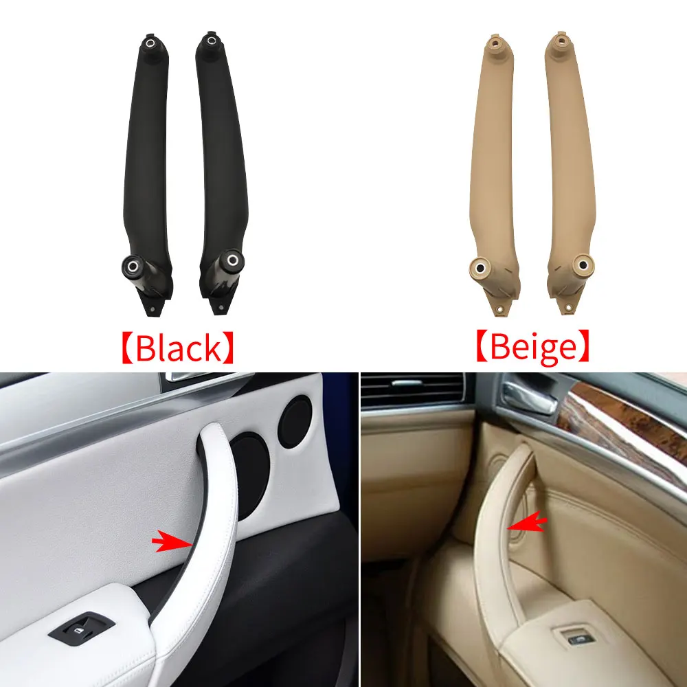 BMW E70 E71 E72 용 3 Pcs BMW X5 X6 2007-2013 용 자동차 전면 후면 인테리어 도어 핸들 당겨 액세서리 교체 51416969404