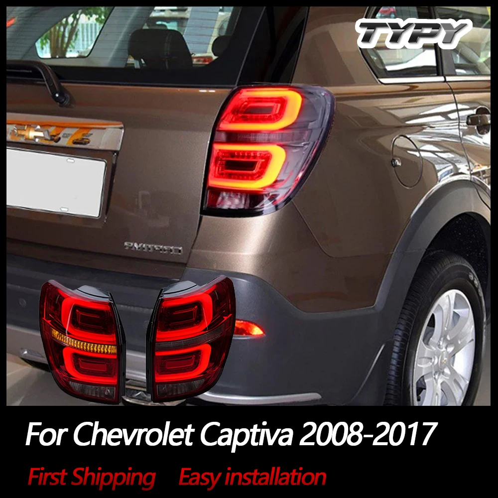 

TYPY автомобильные задние фонари для Chevrolet Captiva 2008-2017 светодиодные автомобильные задние фонари дневные ходовые огни динамические указатели поворота