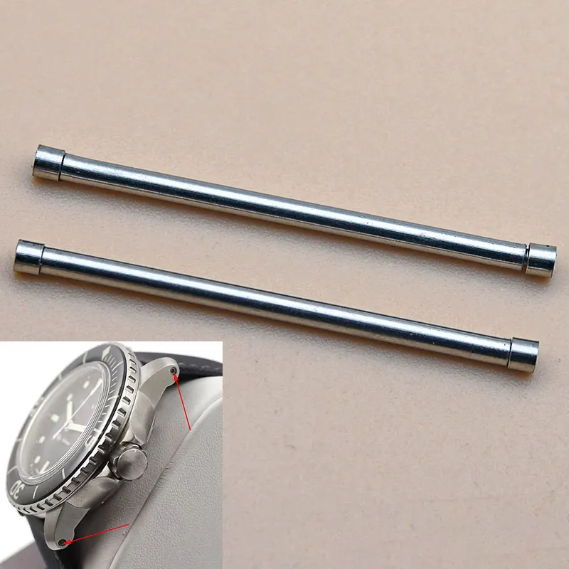 2/4 PCS Watch Strap Screw Bar Fit Blancpain Fifty Fathoms Series 316L WatchBand Screw Bar Pin 29.5*M1.8*1.5MM Watch Accessories