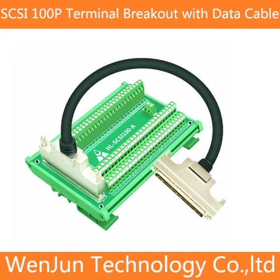 SCSI 100pin Terminals Adapter Board with Data Cable 0.5M/1M/2M/3M/5M SCSI 100p Relay Servo module terminal board