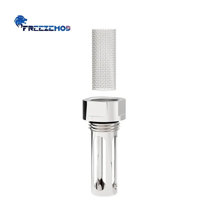 FREEZEMOD Computer Water Cooling Tank Built-in Filter, Reservoir Impurities Filtering Mesh