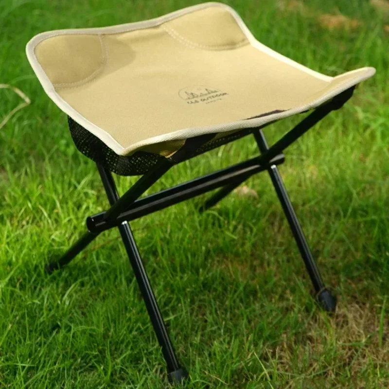 

Portable Camping Folding Stools Ultralight Aluminium Alloy Storage Chair Mini Fishing Chair Picnic Lighweight Furniture