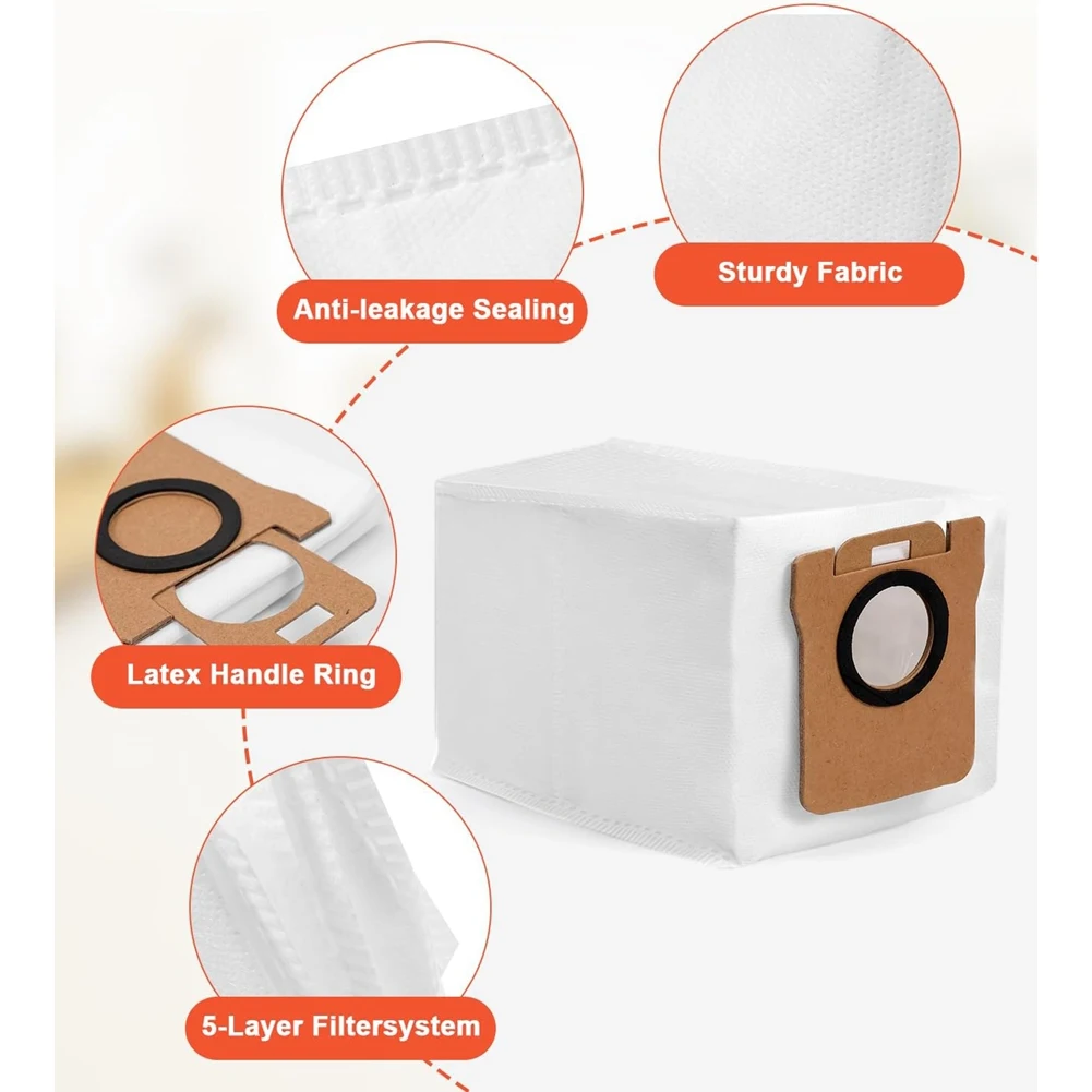 UNCL لشاومي X20 +/X10 +/Dreame L10s Ultra/L10 Ultra/L10 Prime جهاز آلي لتنظيف الأتربة فرشاة جانبية رئيسية أكياس ممسحة فلتر Hepa