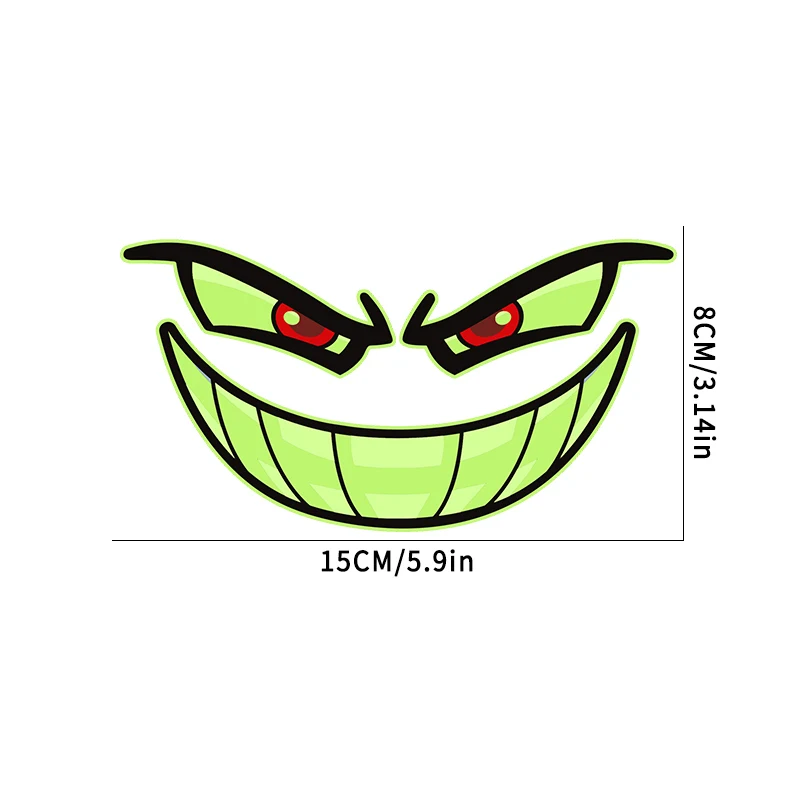 1 قطعة عيون الشيطان يتوهج في الظلام سكوتر ملصق خزان وقود دراجة نارية الجبهة هدية ملصق حائط من الفينيل لياماها كاواسكي سوزوكي Ktm Bmw #2