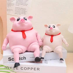 Squishy Pig Figure Indestructible Sand Dolls Elastic Antistress Decompression Rubber Animal Creative Strech Pig Monkey Kid Toy