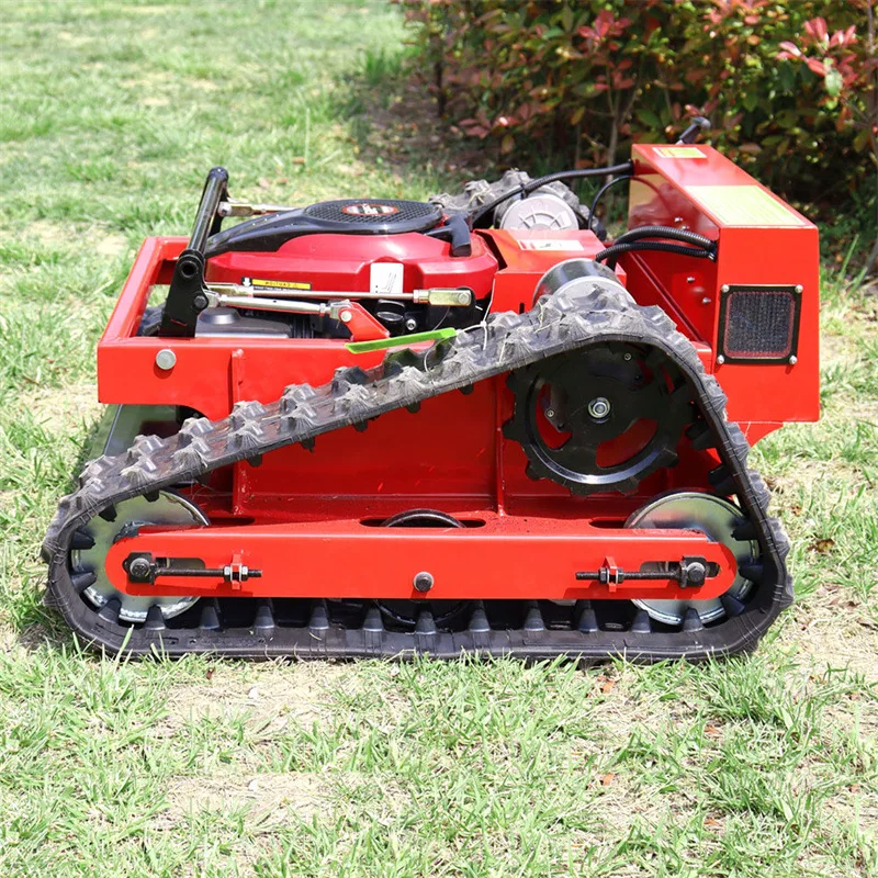 Intelligent Automatic Cordless 24V 173cc Engine Lawn Care DIY GradeHigh Quality 550 Remote Control Crawler Mower Fast Weeding