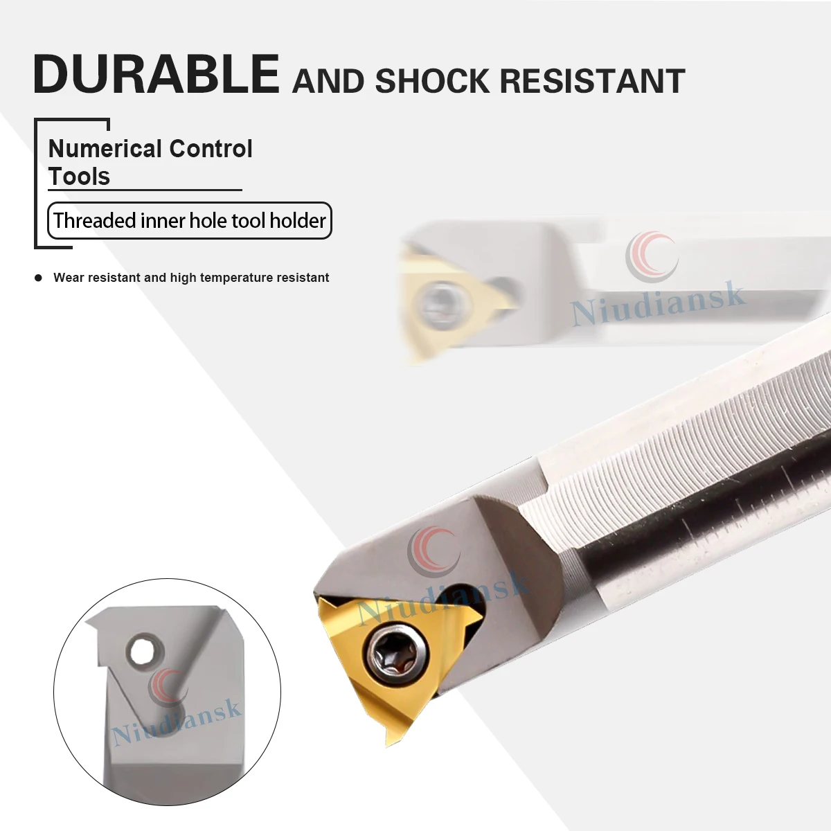 

DESKAR HNR0008K08B HNR0008K08 HNR0008K11HNR0010K11 Фрезы для токарных станков с ЧПУ Оправка HSS Вставки для внутренней резьбы Поддержка токарных инструментов