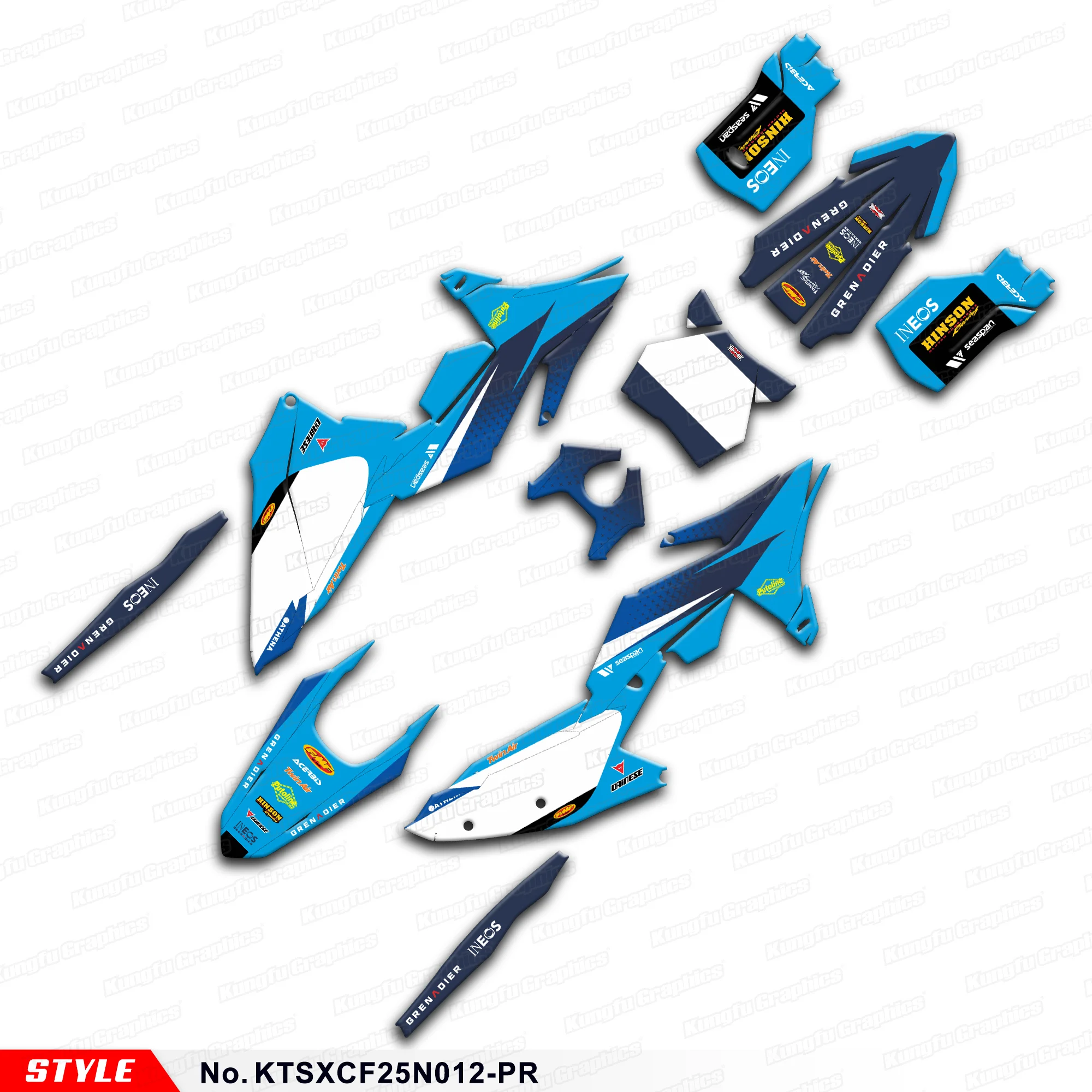 

JY RACING Stickers Set for KTM 125 250 300 SX SXF XC XCF 25 26 & SXF 250 450 FACTORY EDITION 24 Racing Graphics, KTSXCF25N012-PR