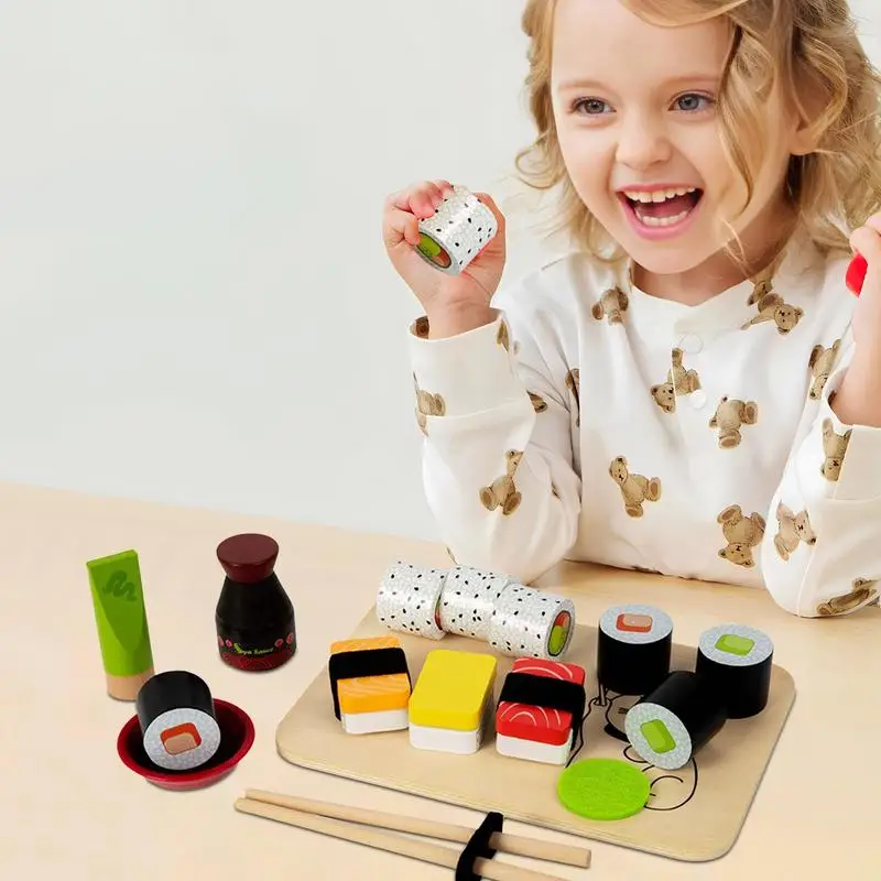 

Sushi Play Set Kitchen Cooking Pretend Play Food Fake Sushi Making Handmade Imaginative Game For Kid Girl Boy Classroom